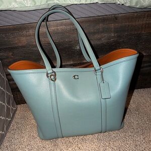 Coach Legacy Pebbles Leather Tote Bag